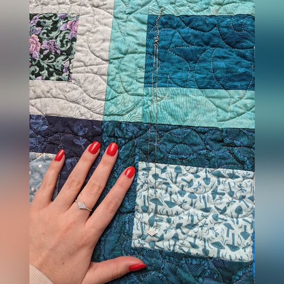 Charmed Aroma Dainty Ring & Necklace Set | Golden Sunrise Candle Collect… - Picture 3 of 9